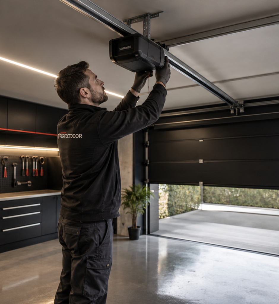 Técnico Perfect Door en Montblanc